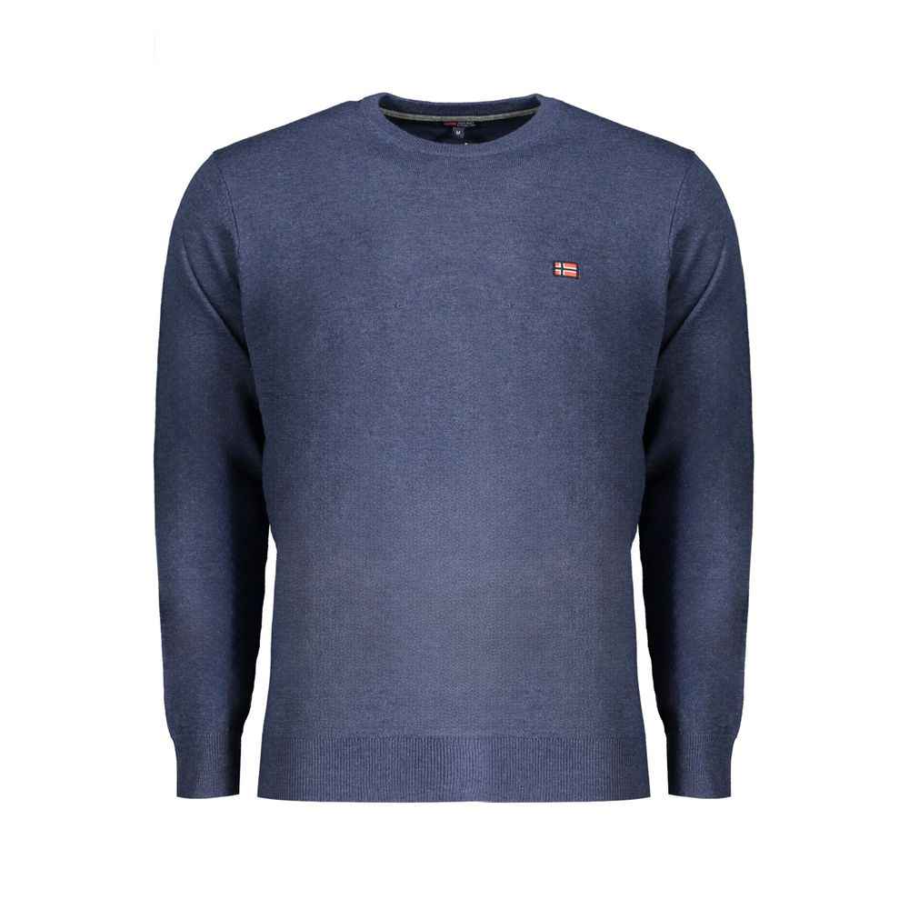 Blue Wool Men's Sweater