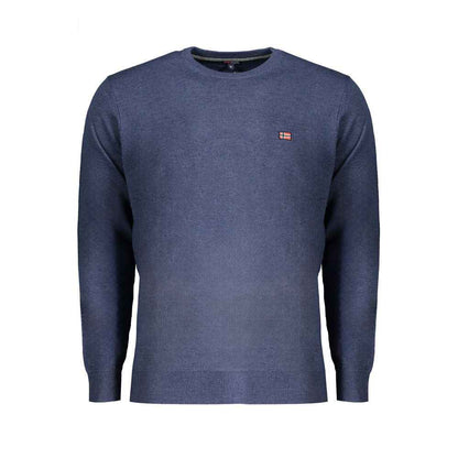 Blue Wool Men's Sweater