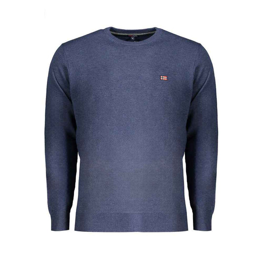 Blue Wool Men's Sweater