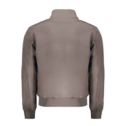 Brown Polyester Men's Jacket
