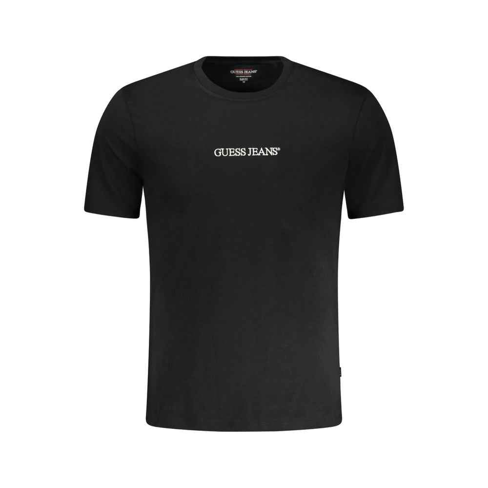 Black Cotton Men T-Shirt