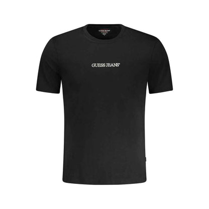 Black Cotton Men T-Shirt