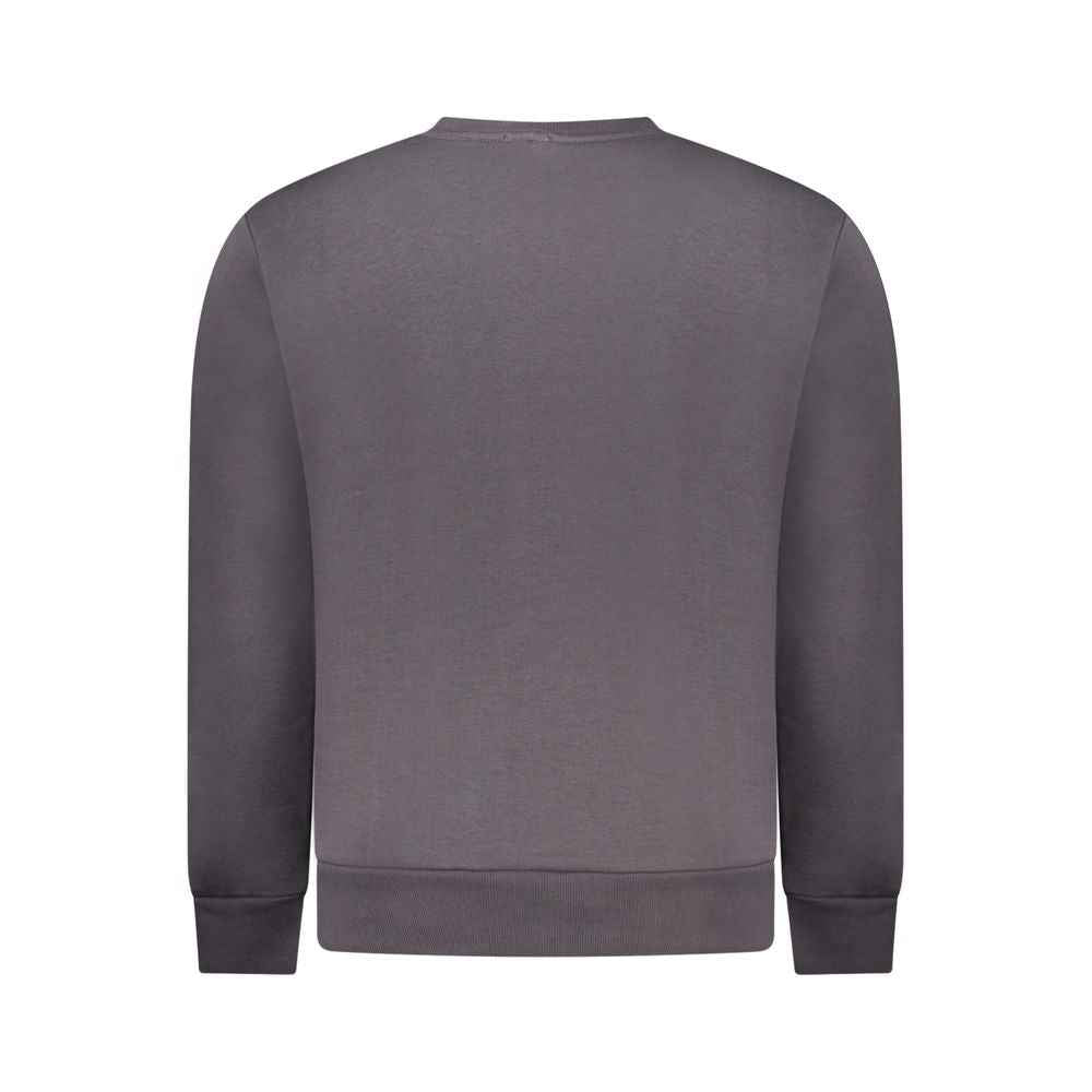 Gray Cotton Men Sweatshirt