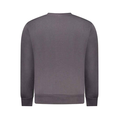 Gray Cotton Men Sweatshirt