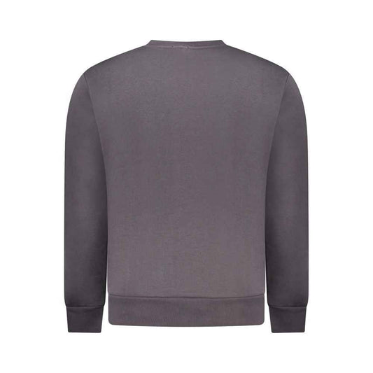 Gray Cotton Men Sweatshirt
