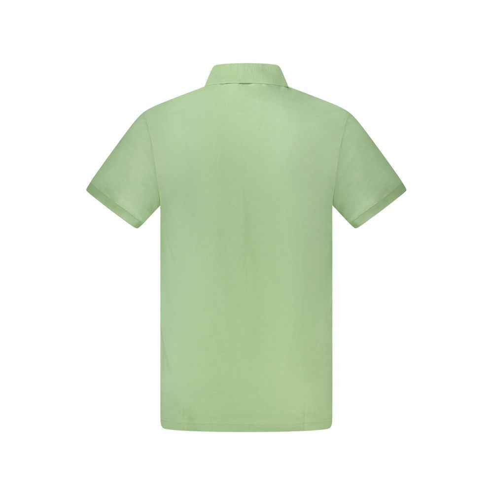 Green Cotton Men's Polo