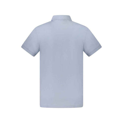 Light Blue Cotton Men's Polo