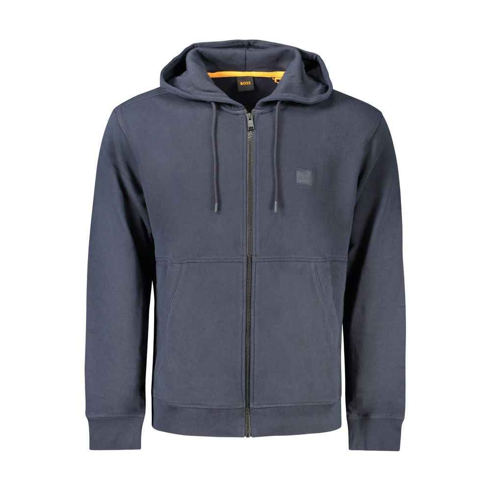 Blue Cotton Men's Sweatshirt