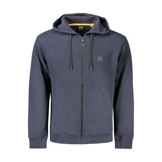 Blue Cotton Men's Sweatshirt