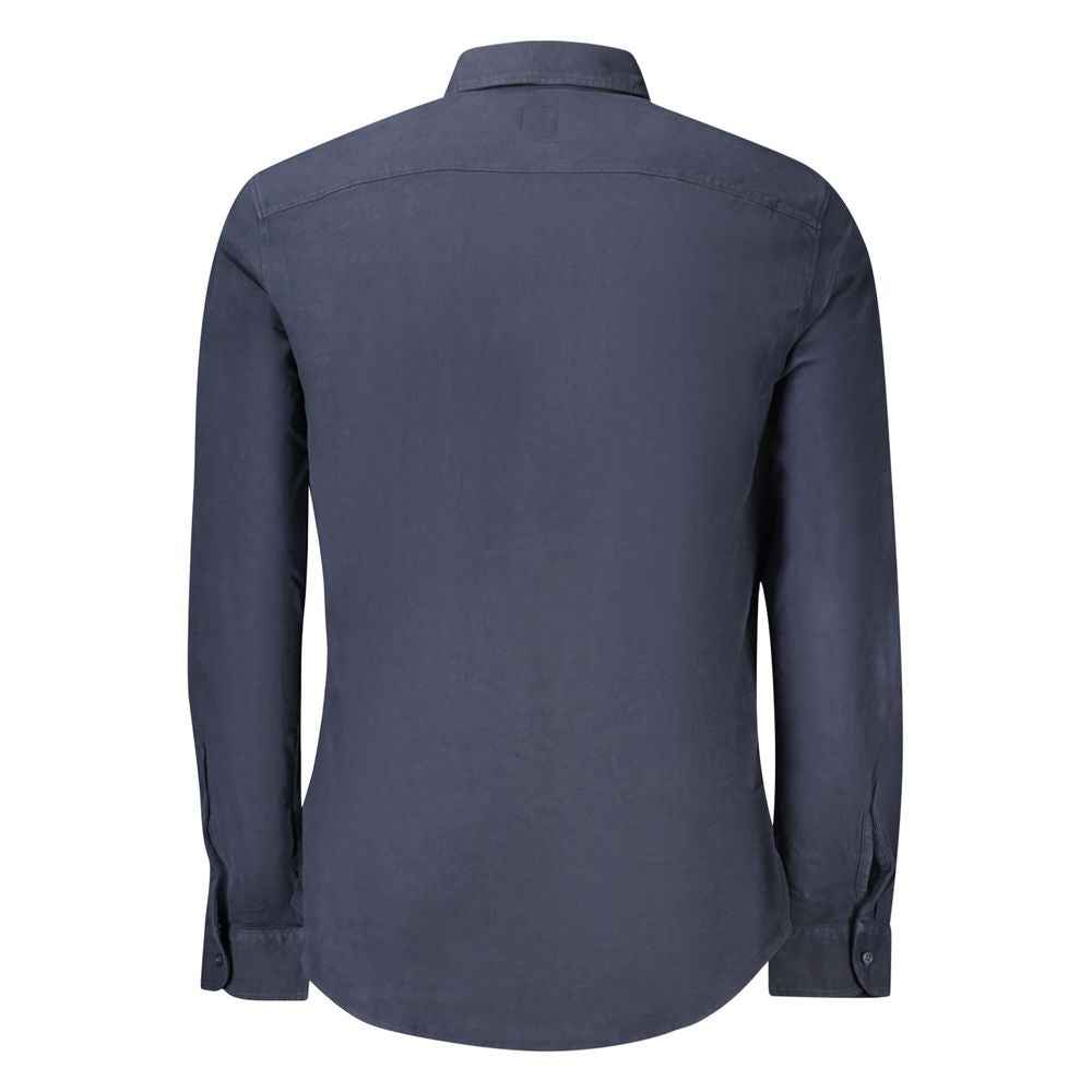 Blue Cotton Men's Shirt