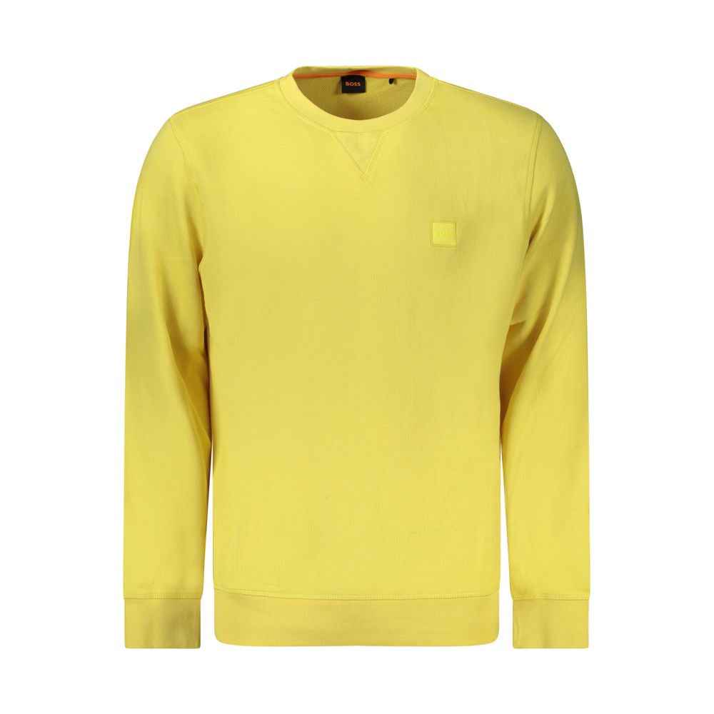 Yellow Cotton Men's Sweatshirt