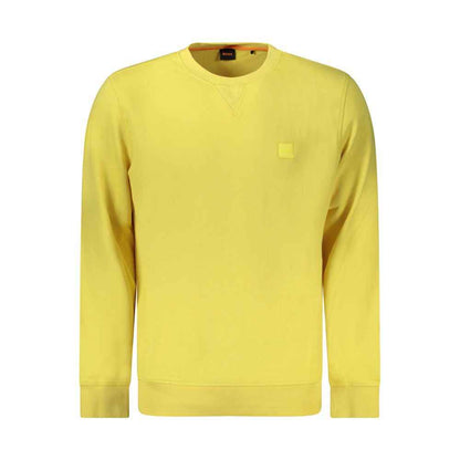 Yellow Cotton Men's Sweatshirt