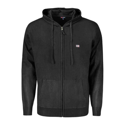 Black Polyamide Men Cardigan