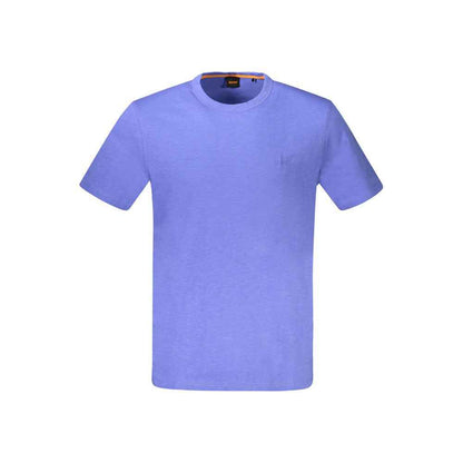 Blue Cotton Men's T-Shirt