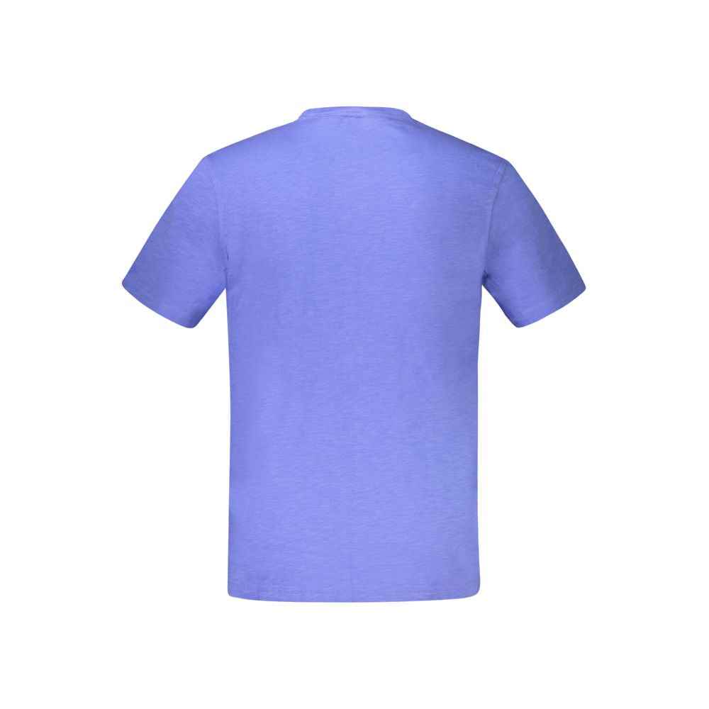 Blue Cotton Men's T-Shirt
