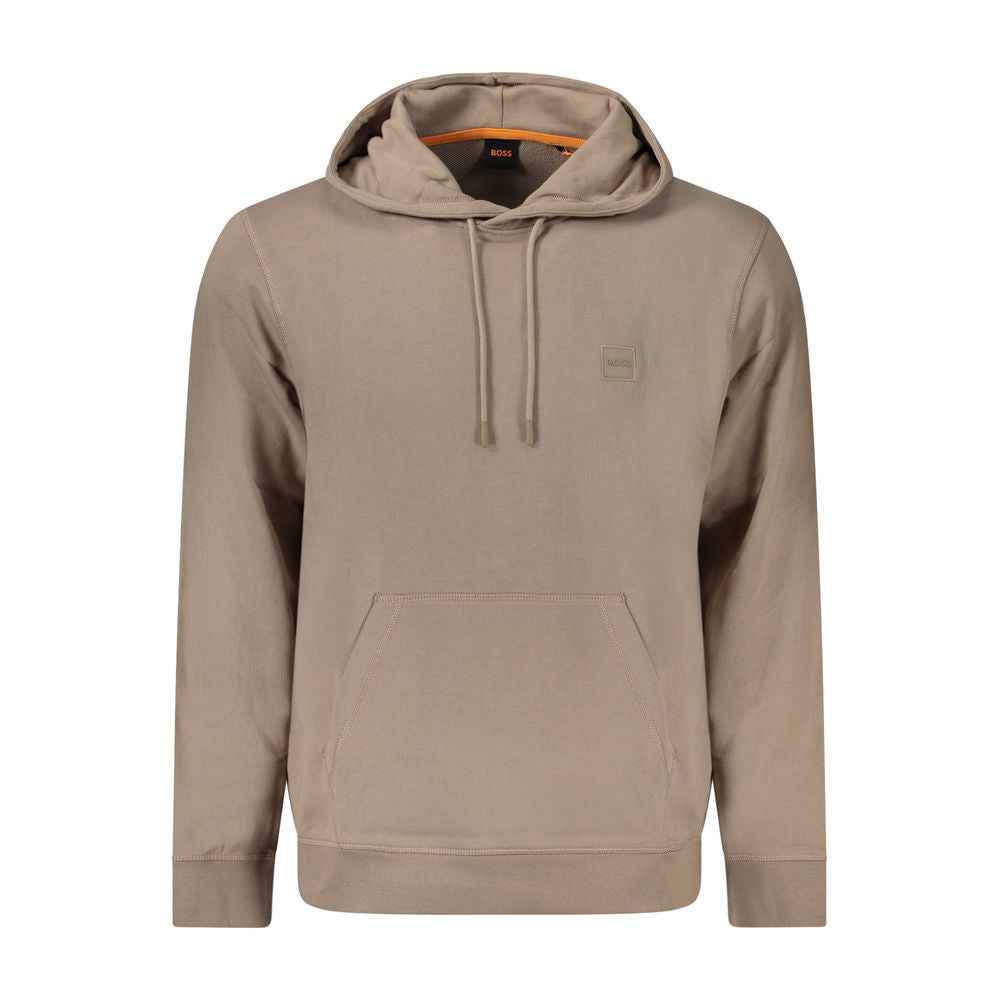 Brown Cotton Men's Sweatshirt