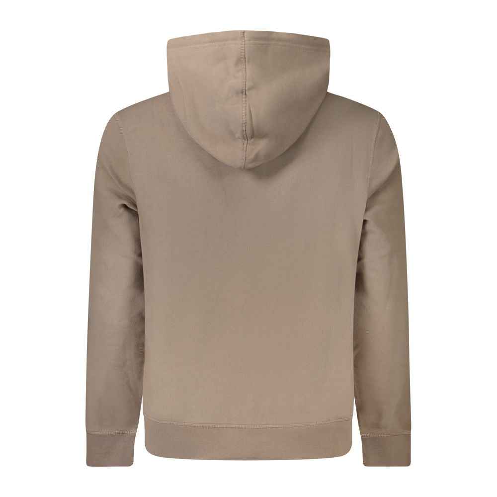 Brown Cotton Men's Sweatshirt