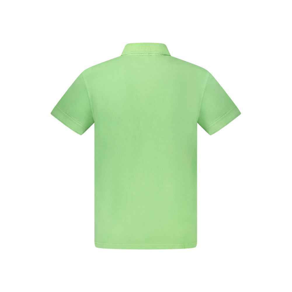 Green Cotton Men's Polo