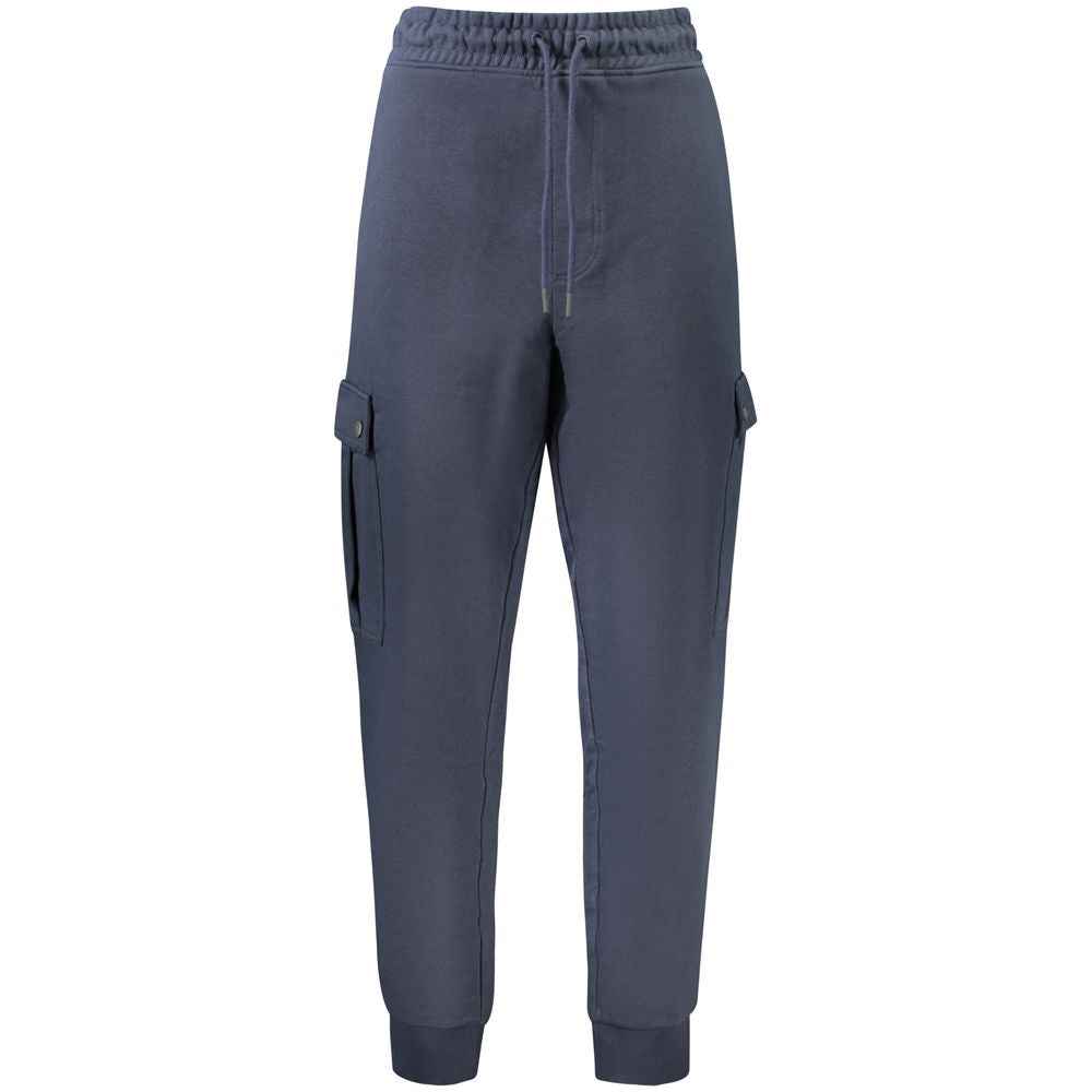Blue Cotton Men's Trouser
