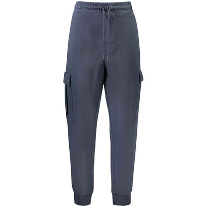 Blue Cotton Men's Trouser