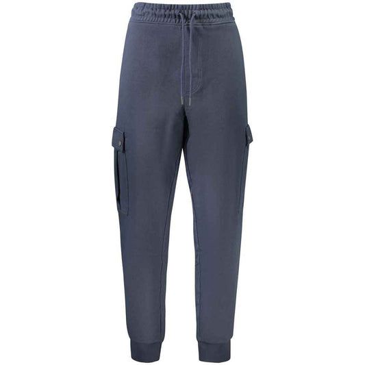 Blue Cotton Men's Trouser