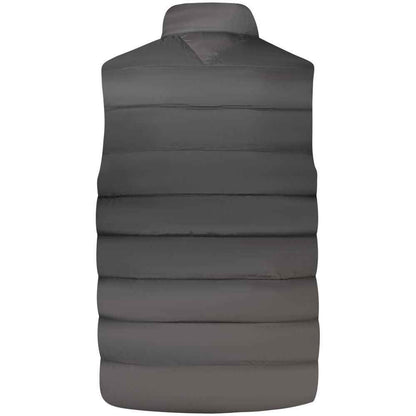 Black Nylon Men's Vest Jacket