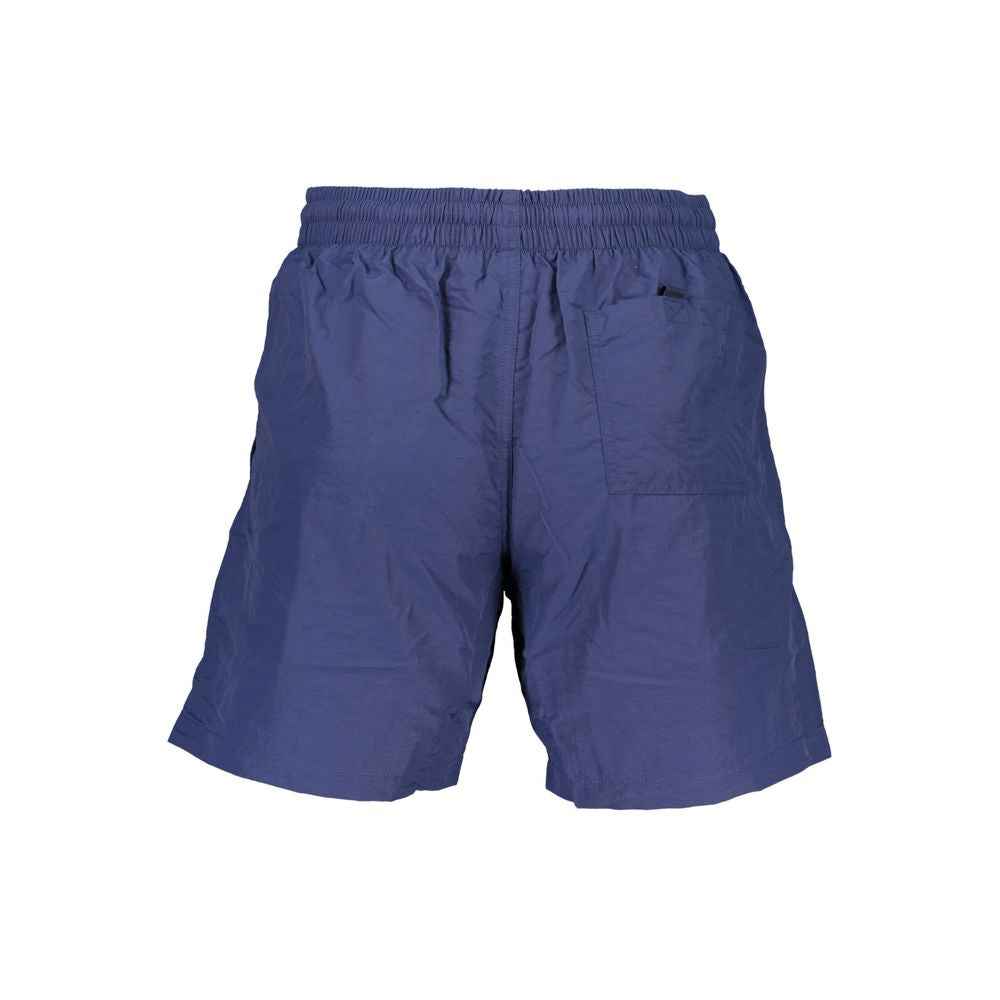 Blu Polyamide Men's Swim Boxer