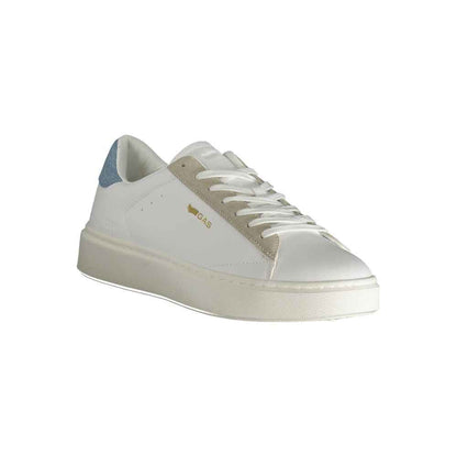 White Polyurethane Men's Sneaker