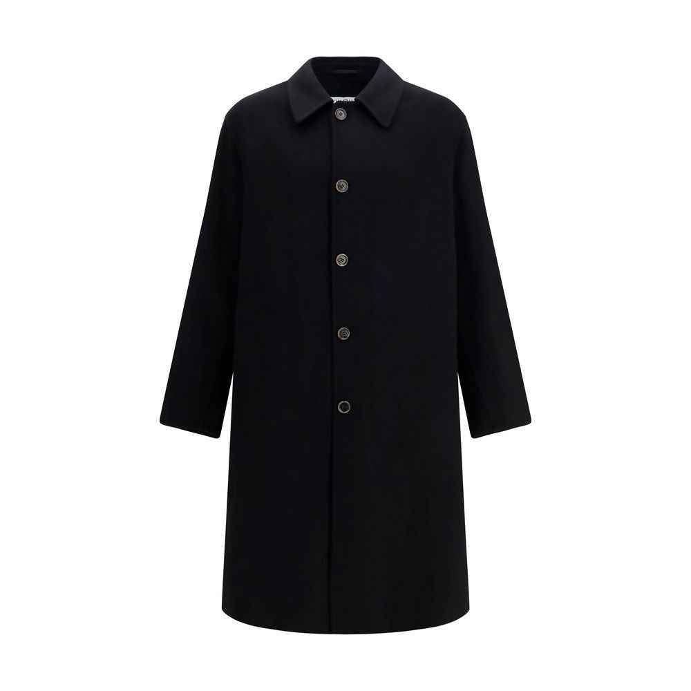 Black Wool Oves Aries Coat