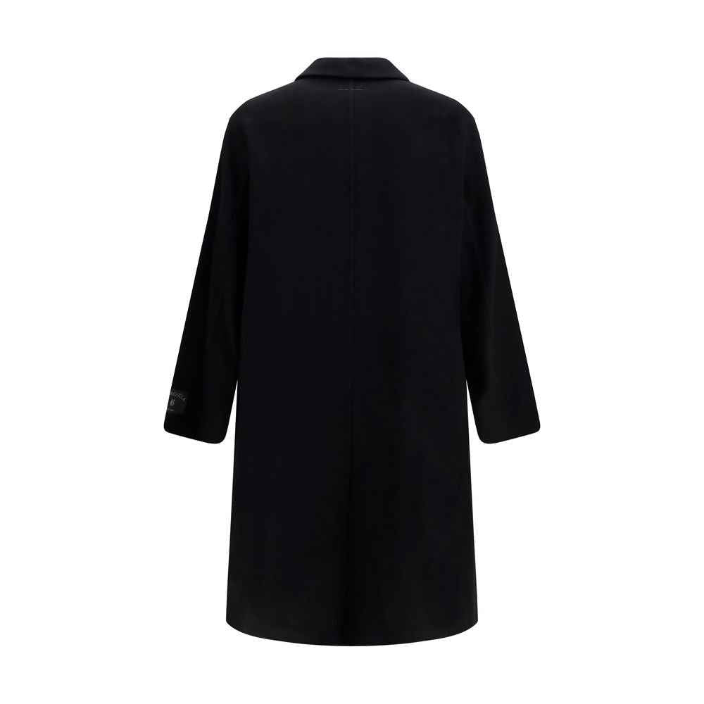 Black Wool Oves Aries Coat