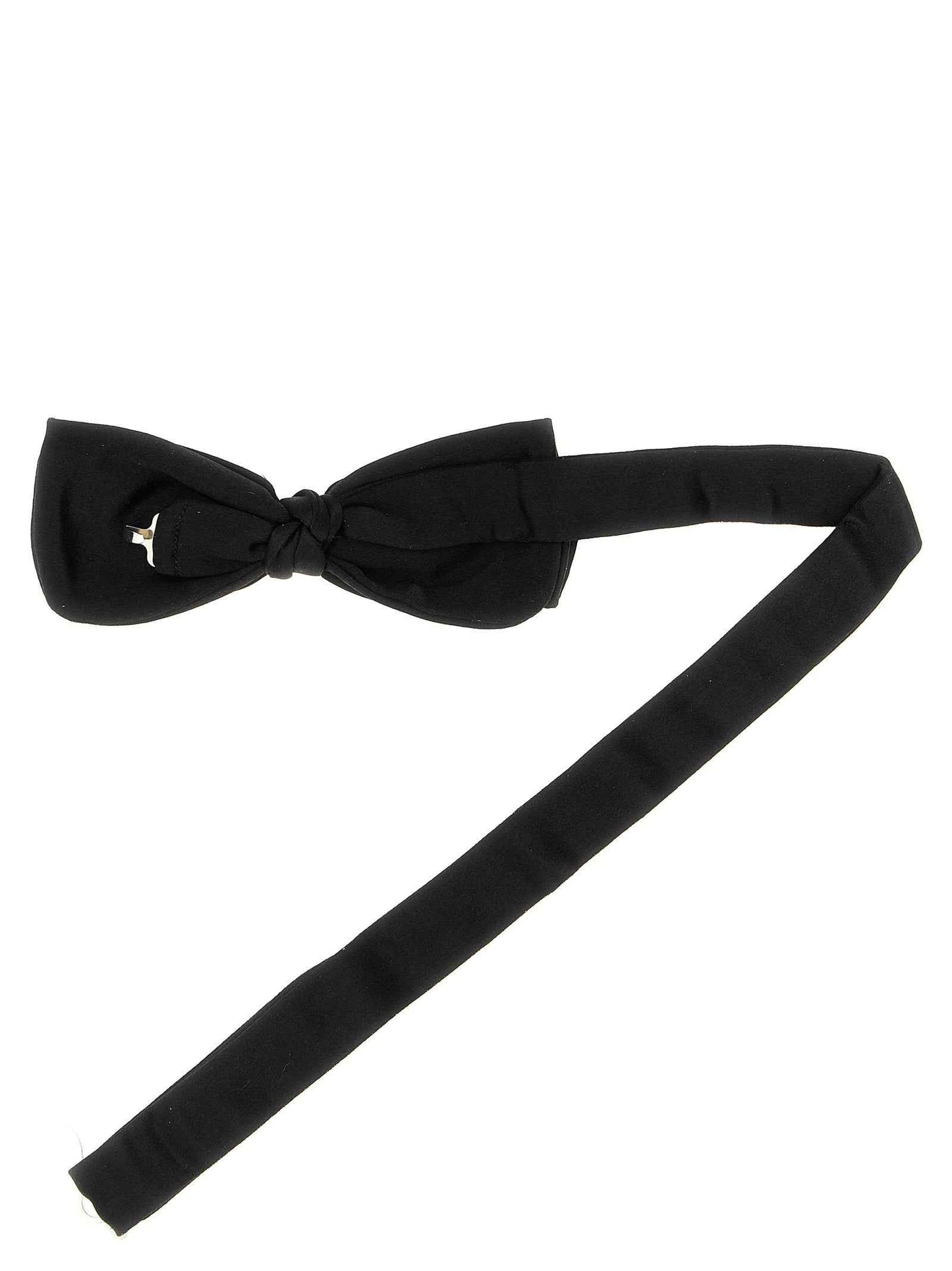 Black Silk Bowtie