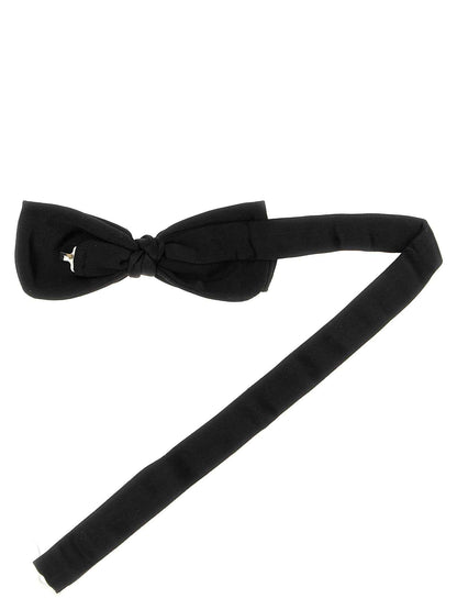 Black Silk Bowtie