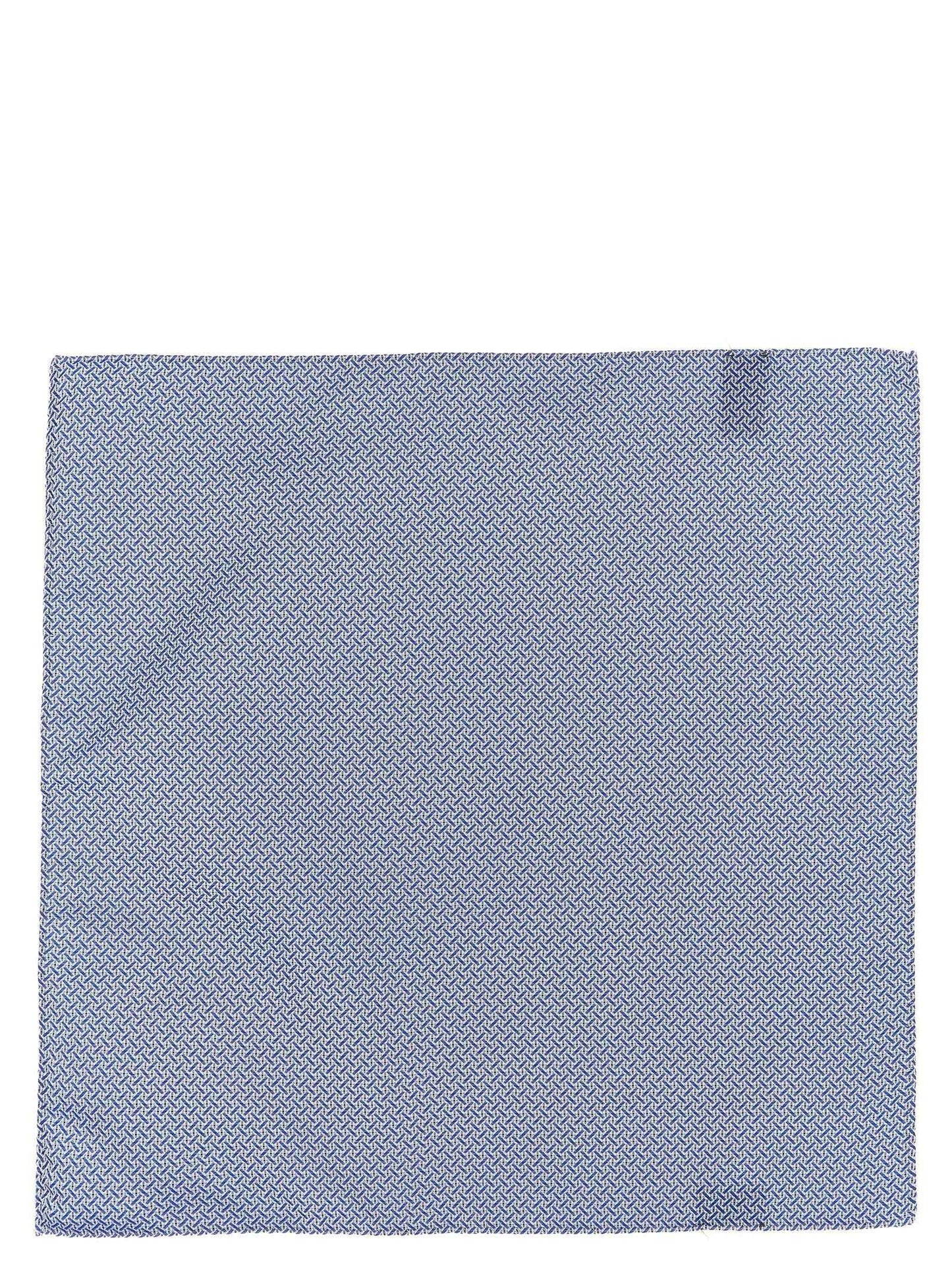 Blue Polyester Pocket Square