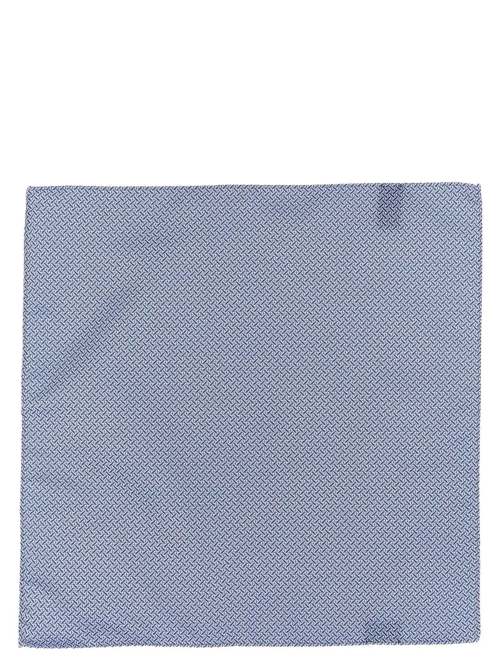 Blue Polyester Pocket Square