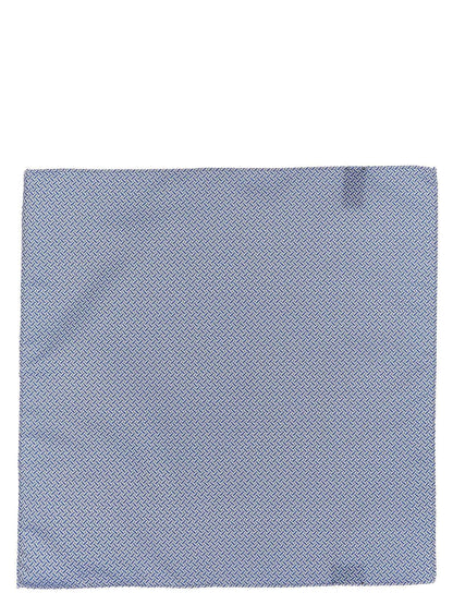 Blue Polyester Pocket Square