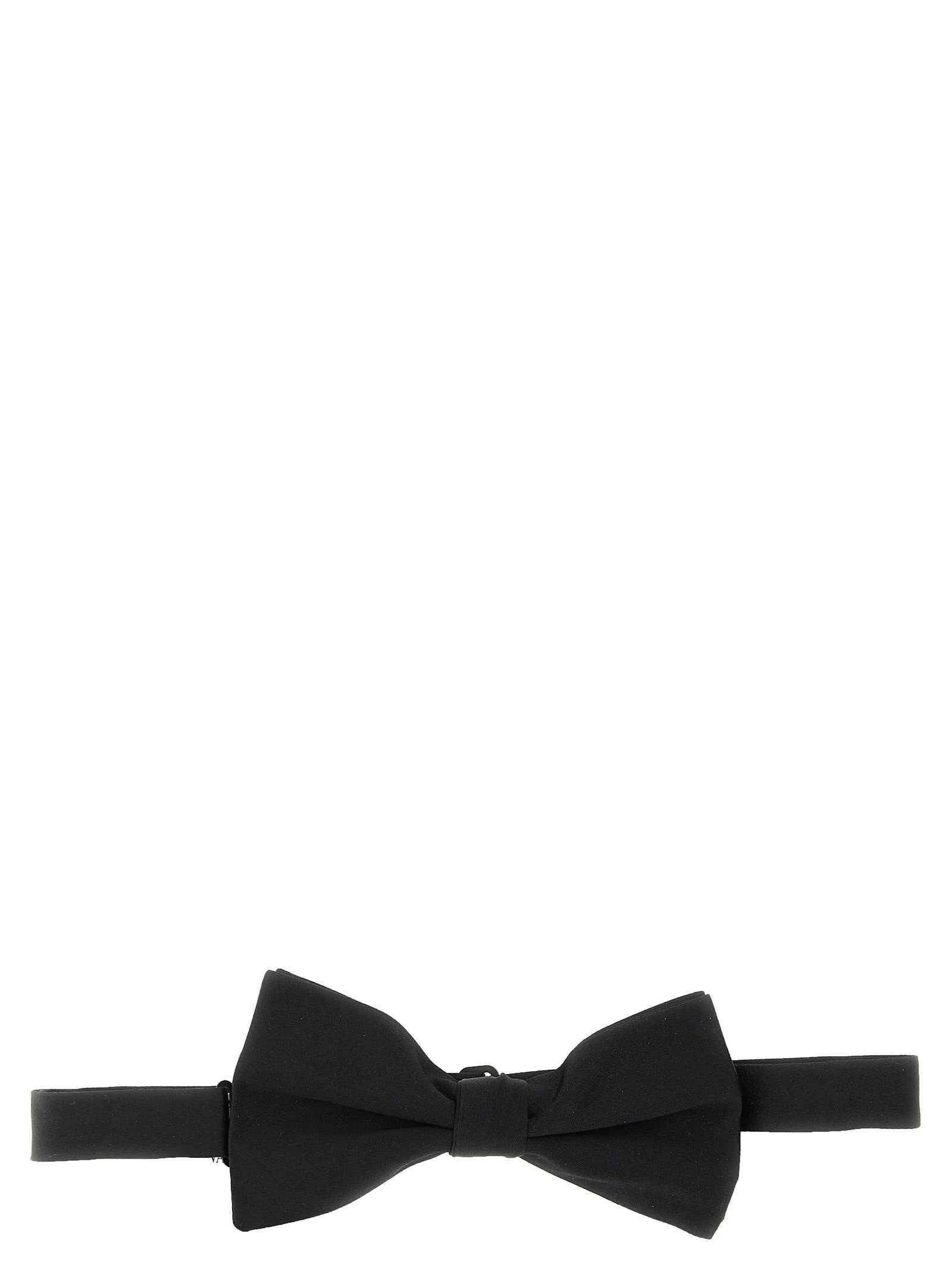 Black Silk Bowtie
