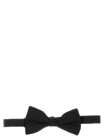 Black Silk Bowtie