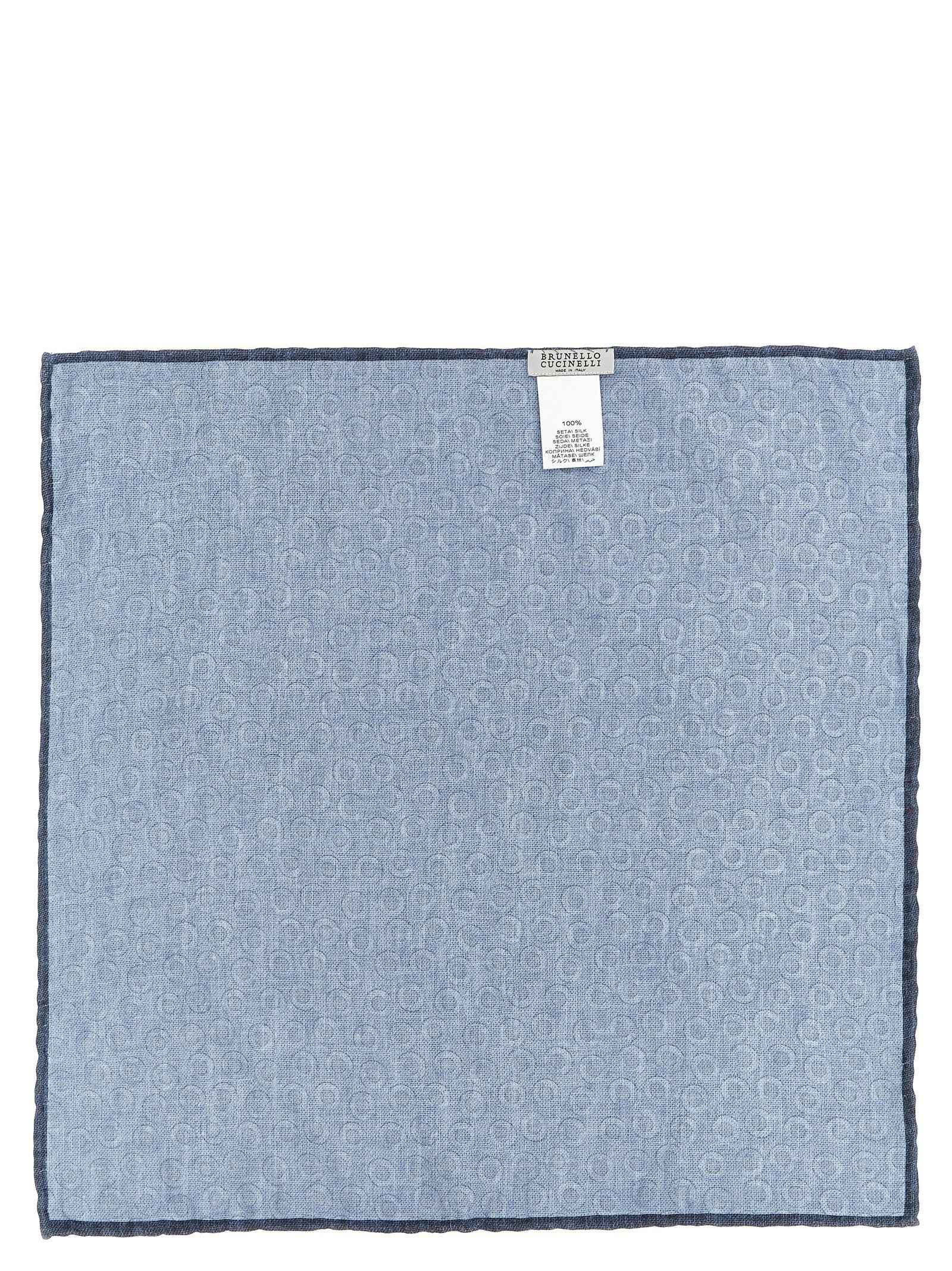 Blue Silk Pocket Square