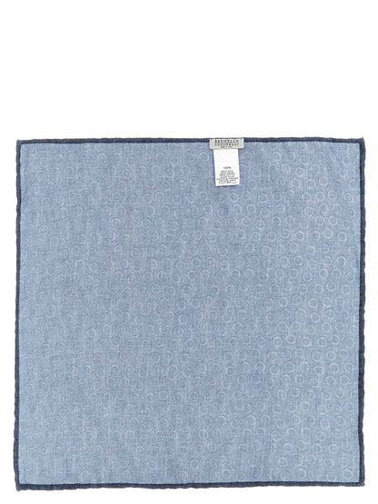 Blue Silk Pocket Square