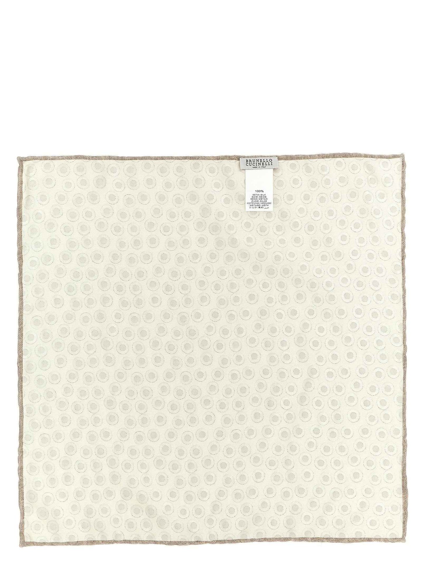 Beige Silk Foulard