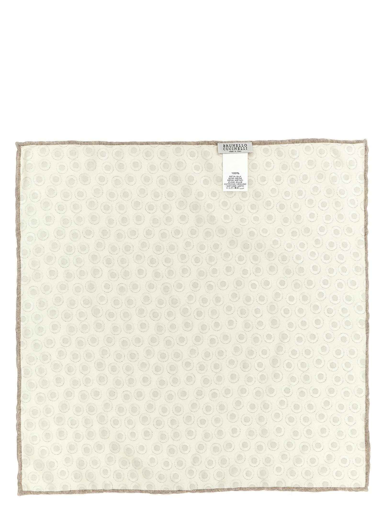 Beige Silk Foulard