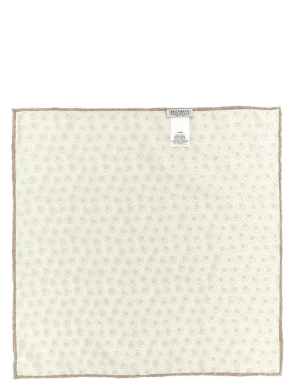 Beige Silk Foulard