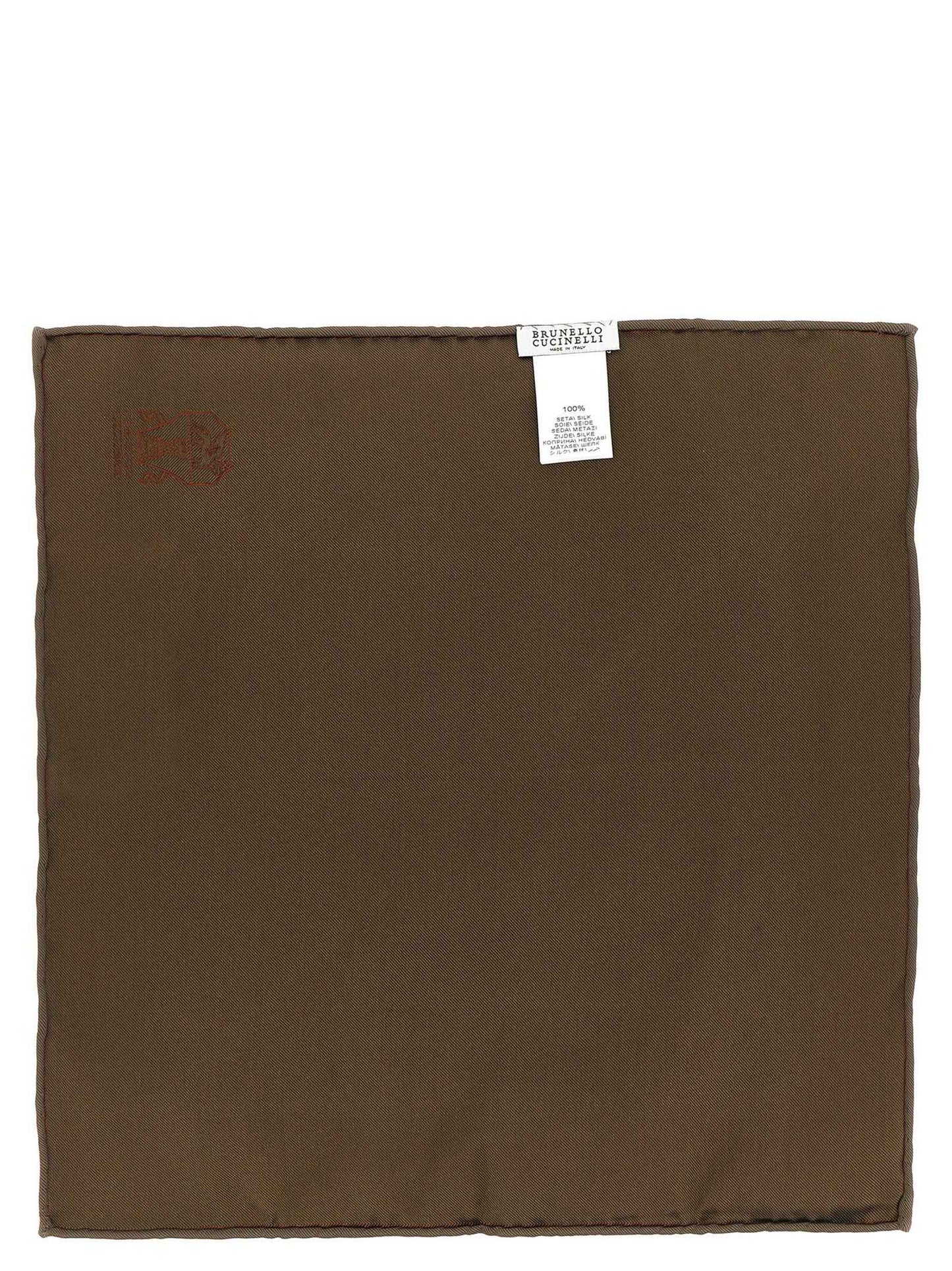 Brown Silk Scarf