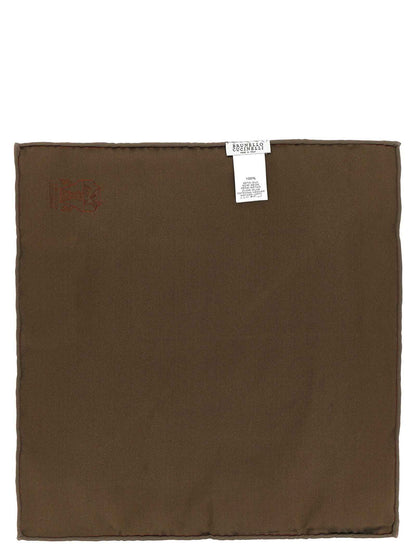 Brown Silk Scarf
