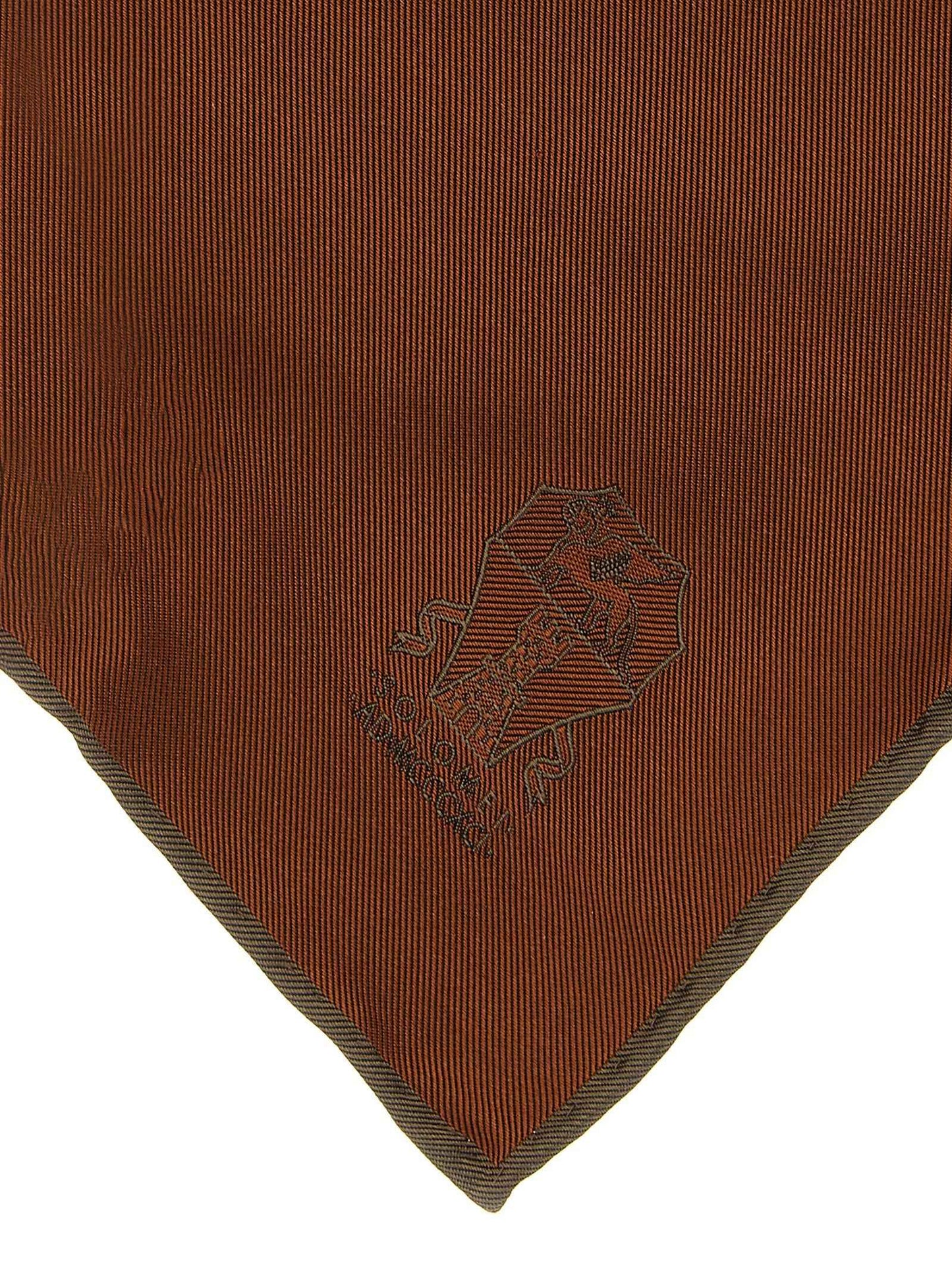 Brown Silk Scarf