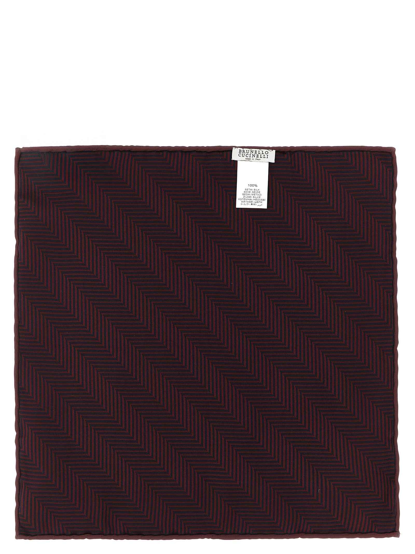 Bordeaux Silk Pocket Square