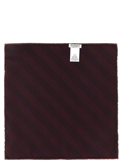 Bordeaux Silk Pocket Square