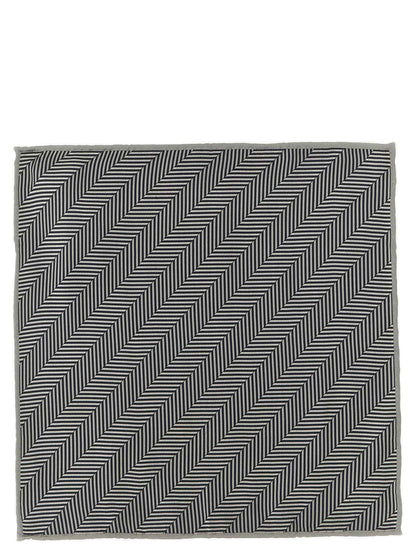 Gray Silk Pocket Square