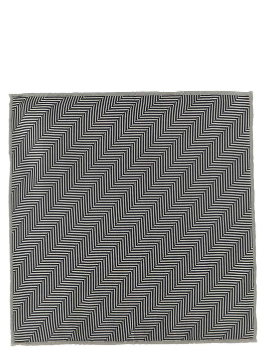 Gray Silk Pocket Square