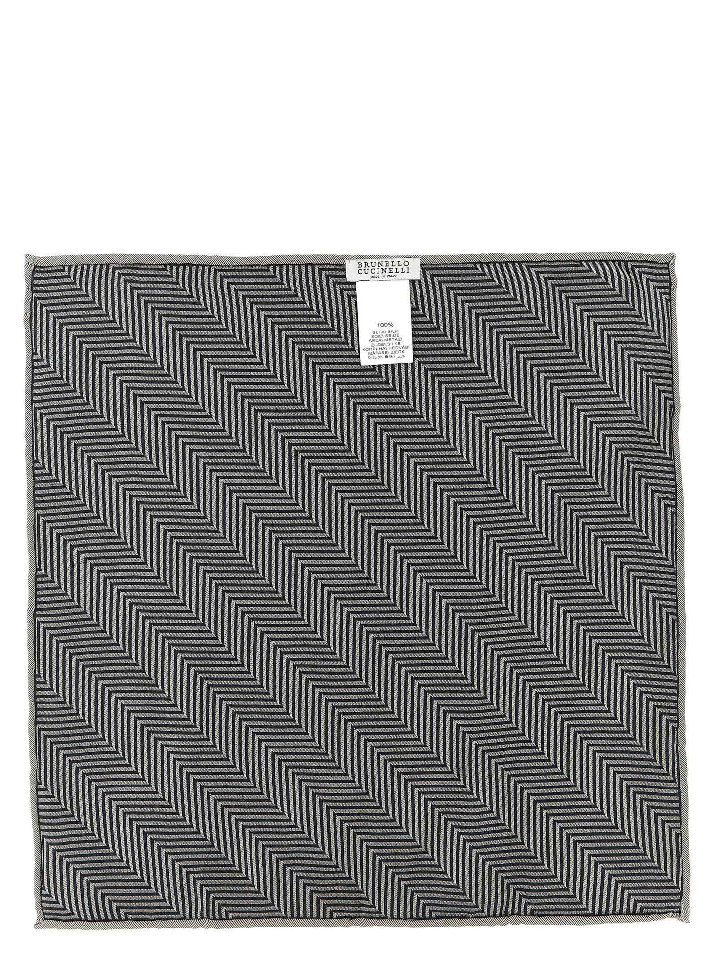 Gray Silk Pocket Square